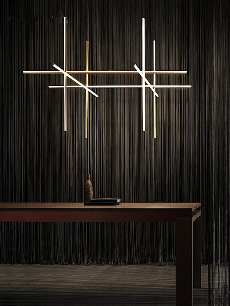 Minimalist Designer Chandelier with Creative Lines - Image 2