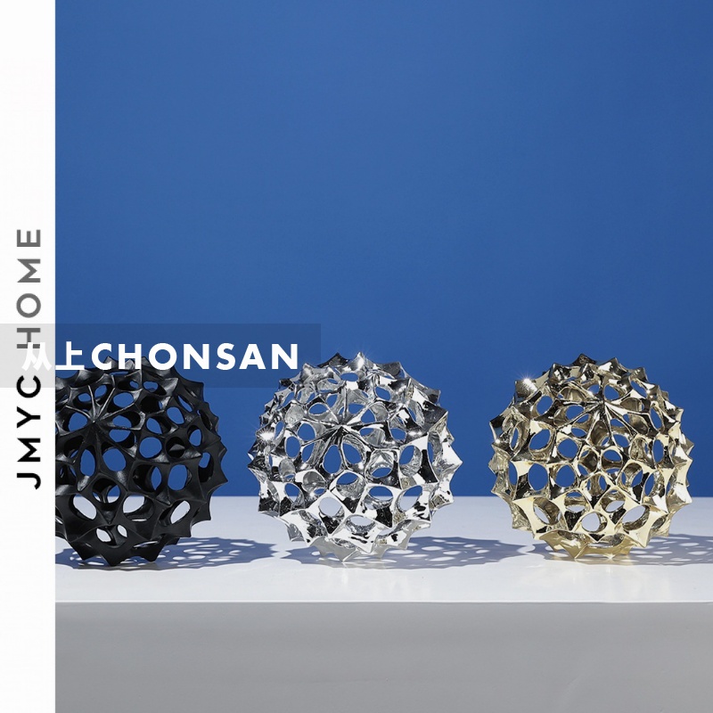 Nordic Hollow Cast Aluminum Sculpture – Modern Decorative Accent - Image 3