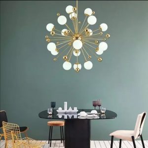 Nordic Dandelion Chandelier – Creative Designer Light for Living & Retail Spaces