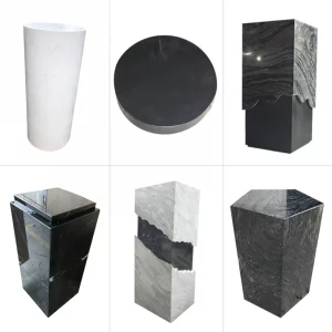Modern Marble Display Pedestals – Luxury Sculpture Bases for Hotels & Homes