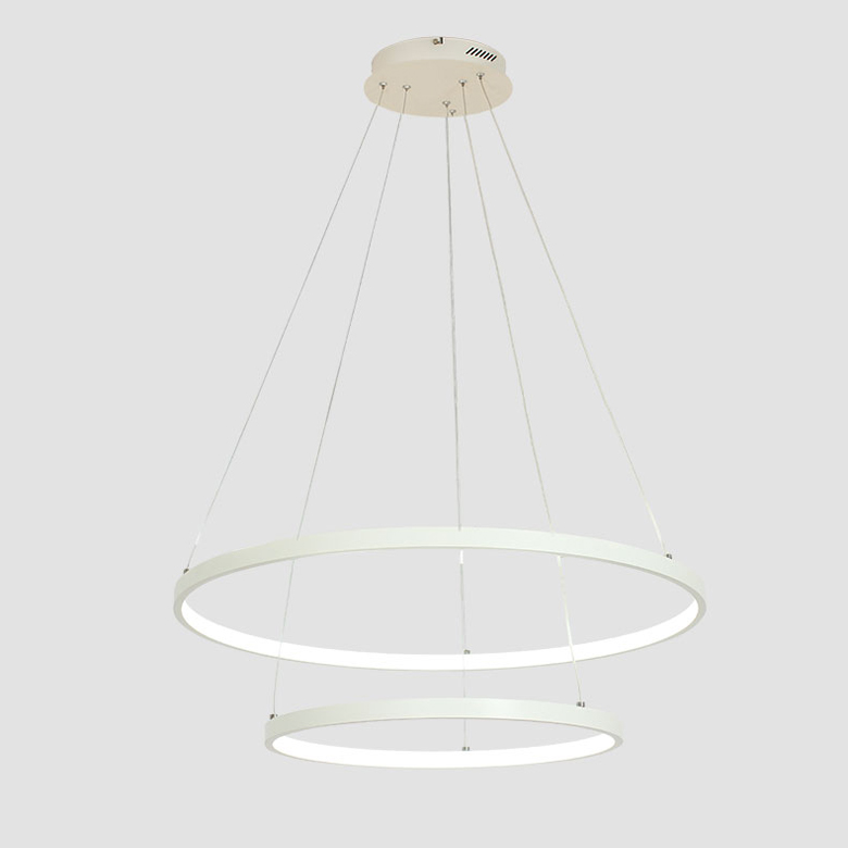 Modern LED Chandelier – Elegant Circle Ring Design - Image 4
