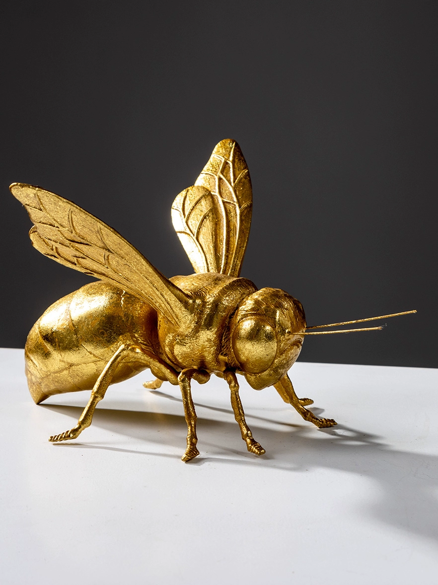 European light luxury simulated golden cricket insect ornament model room study creative designer table soft decoration
