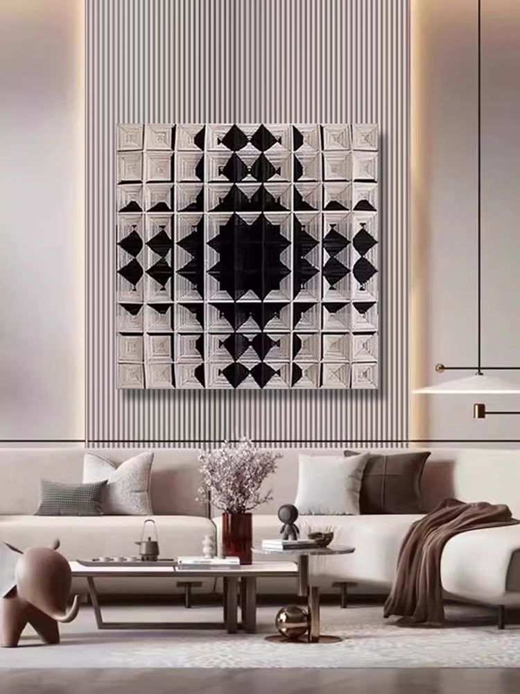 3D Geometric Weaving Wall Art