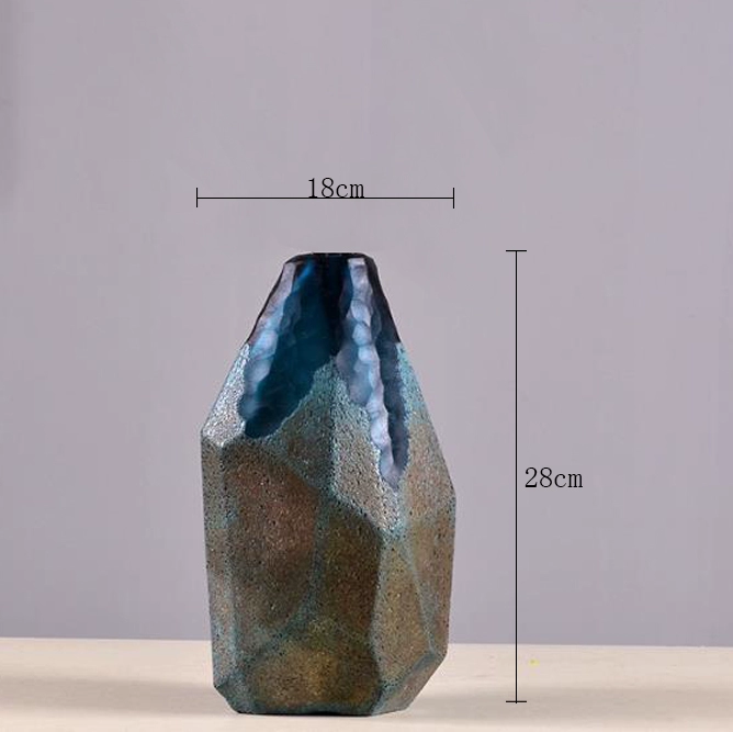 ObsidianHex Geometric Glass Vase Set — изображение 10