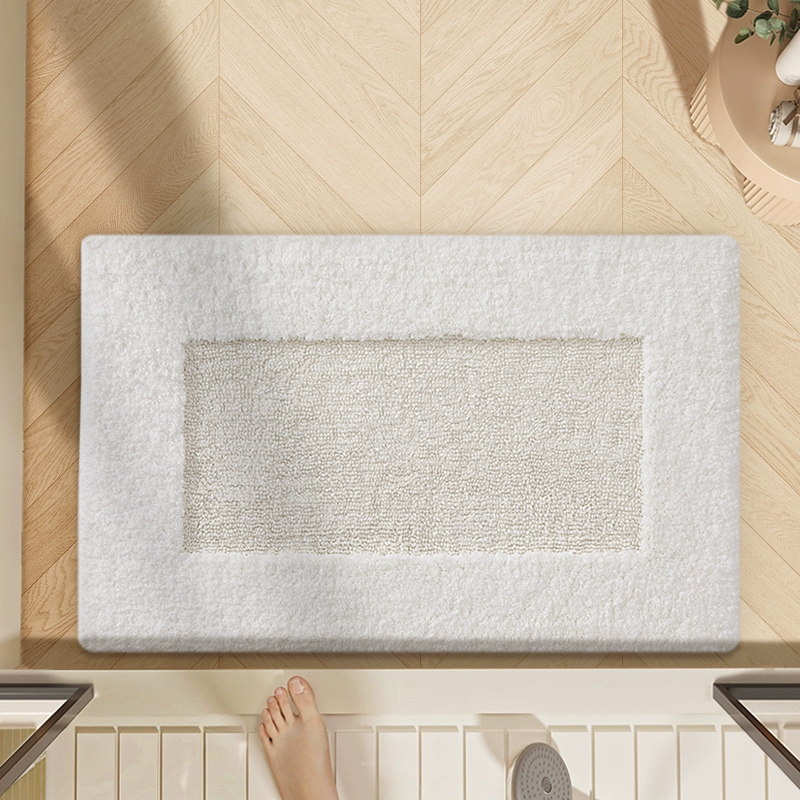 Pure cotton five-star hotel floor towel plush bathroom floor mat bathroom carpet foot mat anti-slip floor mat thickened - Image 22