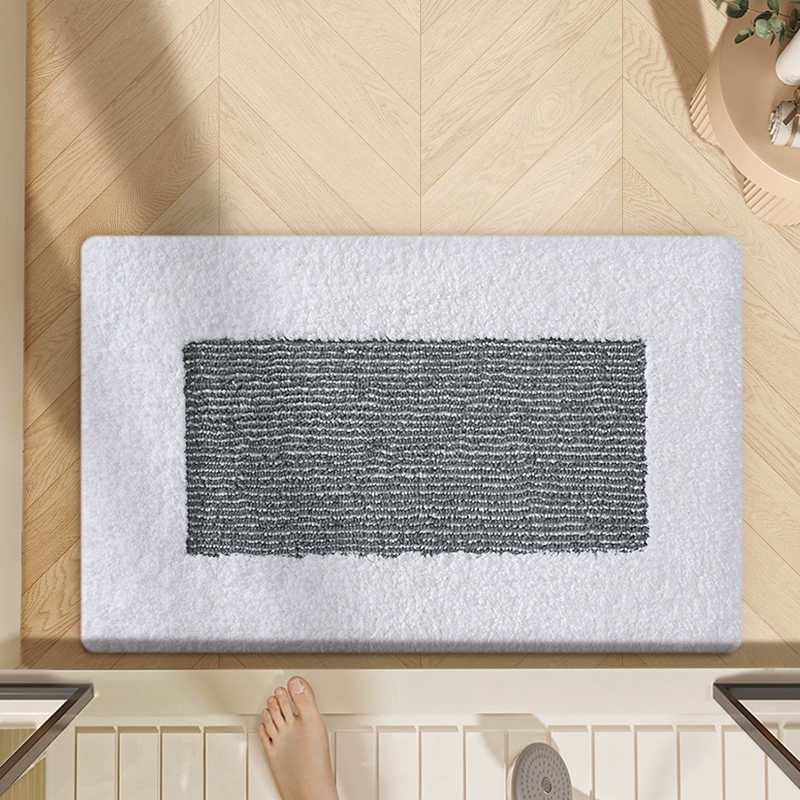 Pure cotton five-star hotel floor towel plush bathroom floor mat bathroom carpet foot mat anti-slip floor mat thickened - Image 23