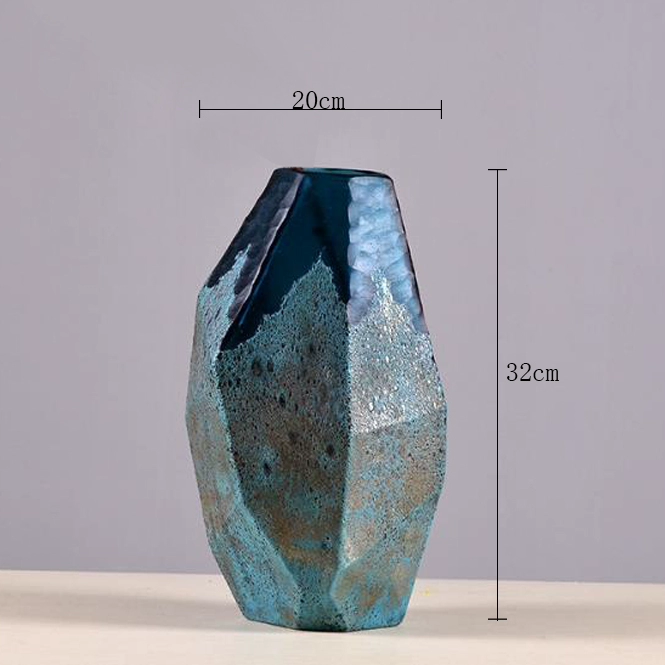 ObsidianHex Geometric Glass Vase Set — изображение 9