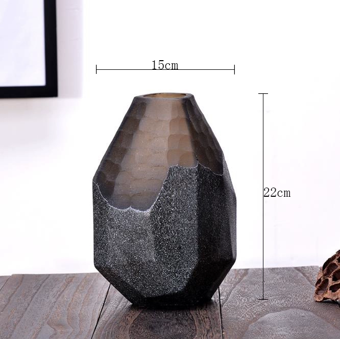 ObsidianHex Geometric Glass Vase Set — изображение 8