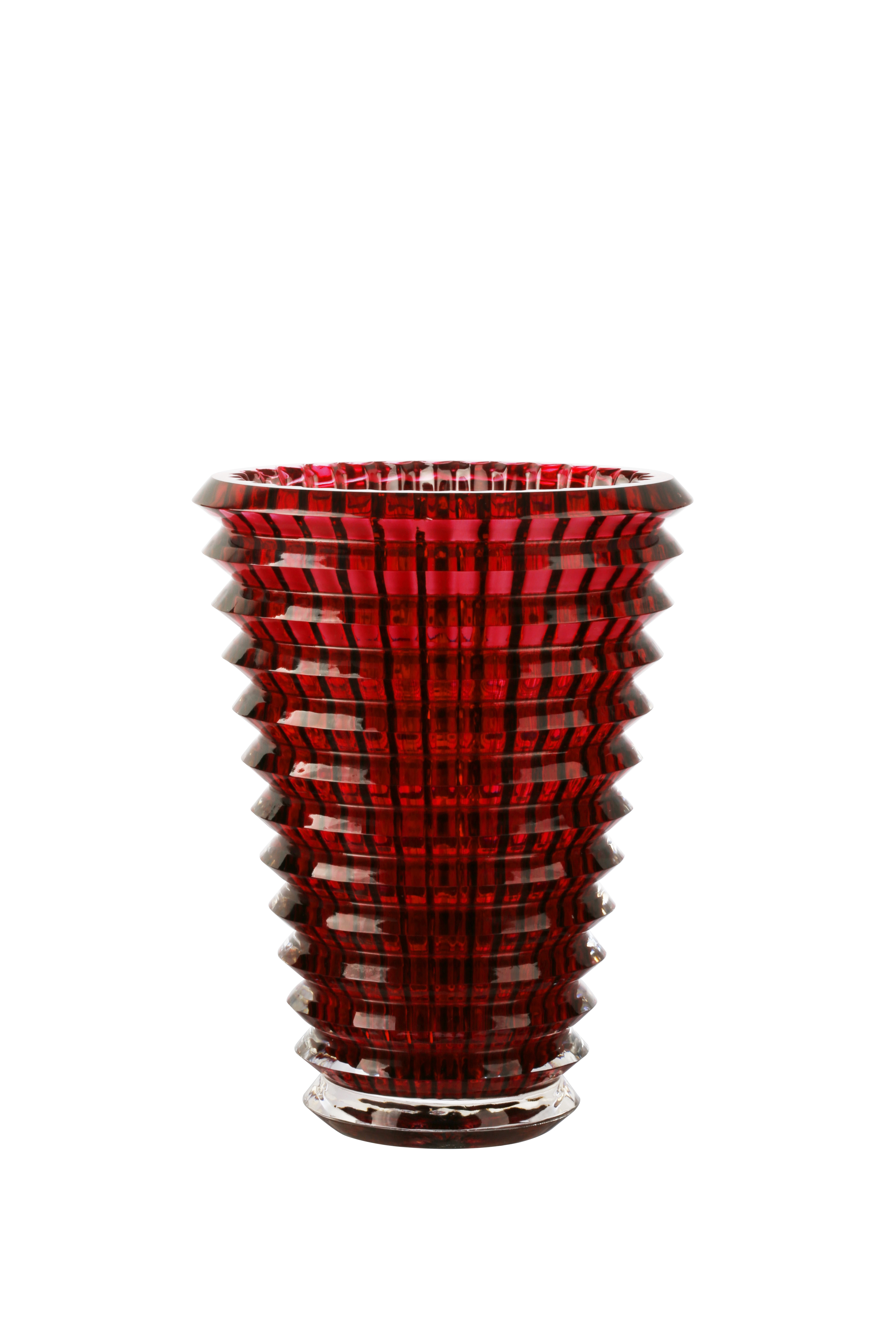 Baccarat Crystal Pyramid Vase - Image 5