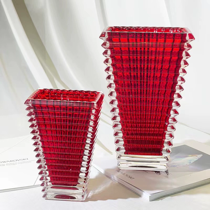 Baccarat Crystal Pyramid Vase - Image 6
