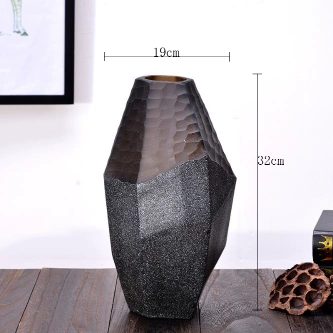 ObsidianHex Geometric Glass Vase Set — изображение 6