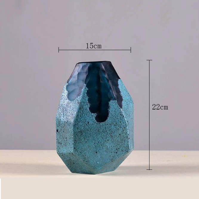 ObsidianHex Geometric Glass Vase Set — изображение 11