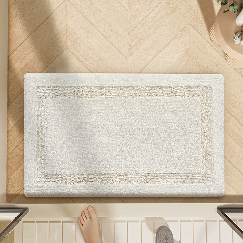 Pure cotton five-star hotel floor towel plush bathroom floor mat bathroom carpet foot mat anti-slip floor mat thickened - Image 11