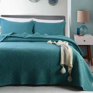AquaWeave Cotton Quilted Bed Cover Set
