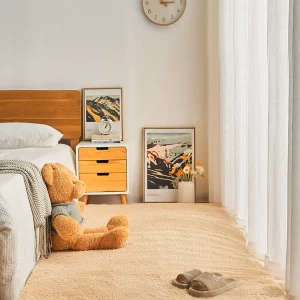 TeddyWool Plush Bedroom Rug