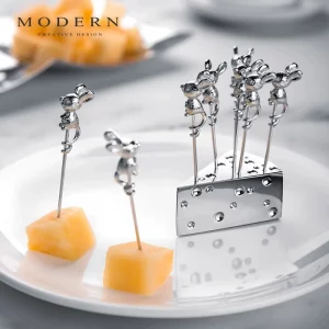 CheeseChic Mouse Fruit Fork Set