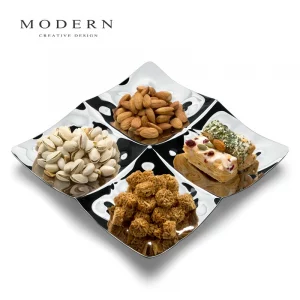 LustreQuad Modern Snack Divider Tray