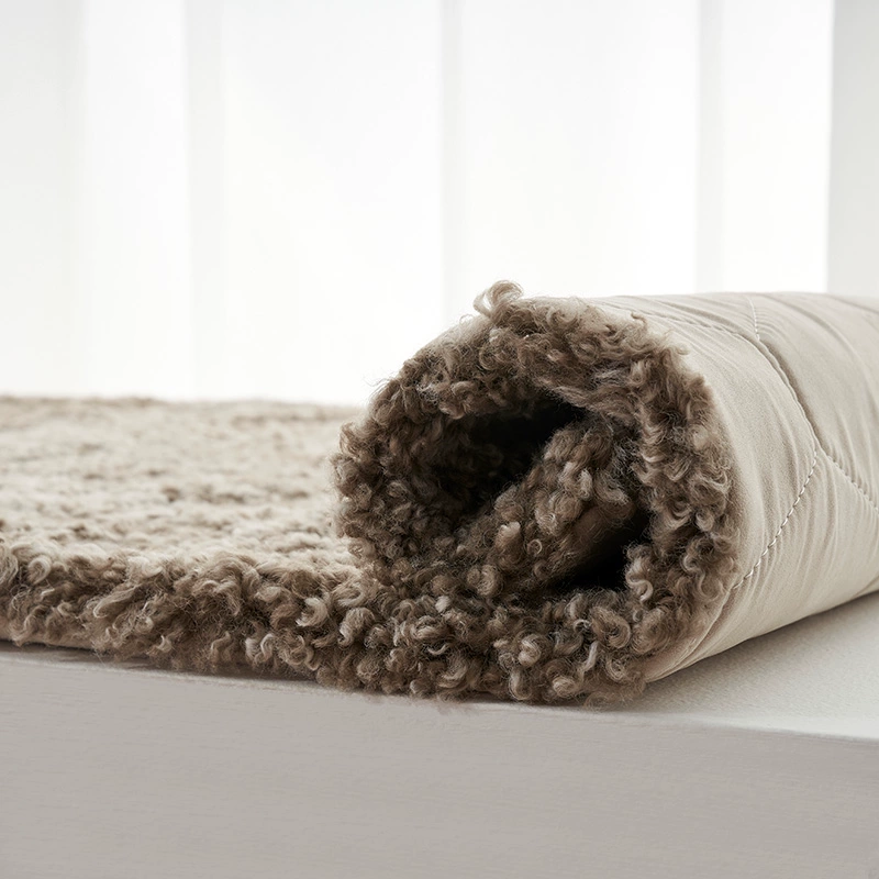 Aozun Curly Wool Sheepskin Runner - Image 4