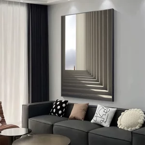 Italian Light Luxury Corridor Illusion Wall Art